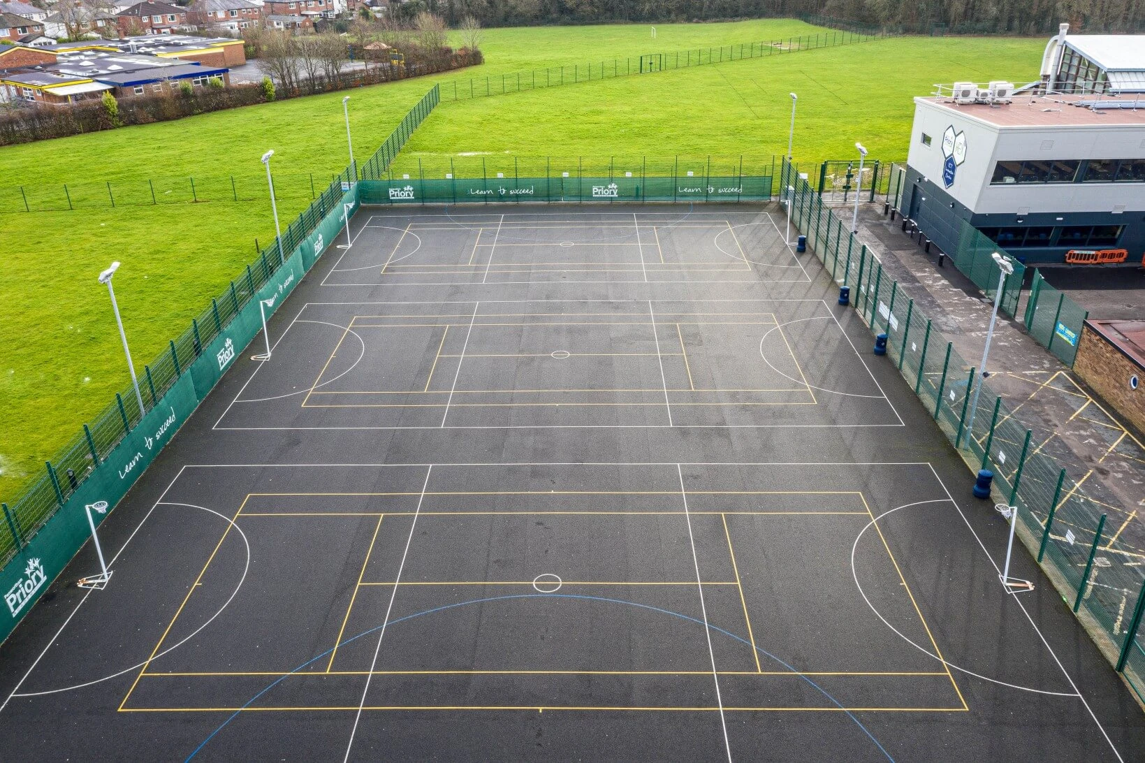 Floodlit Netball Court @ Priory