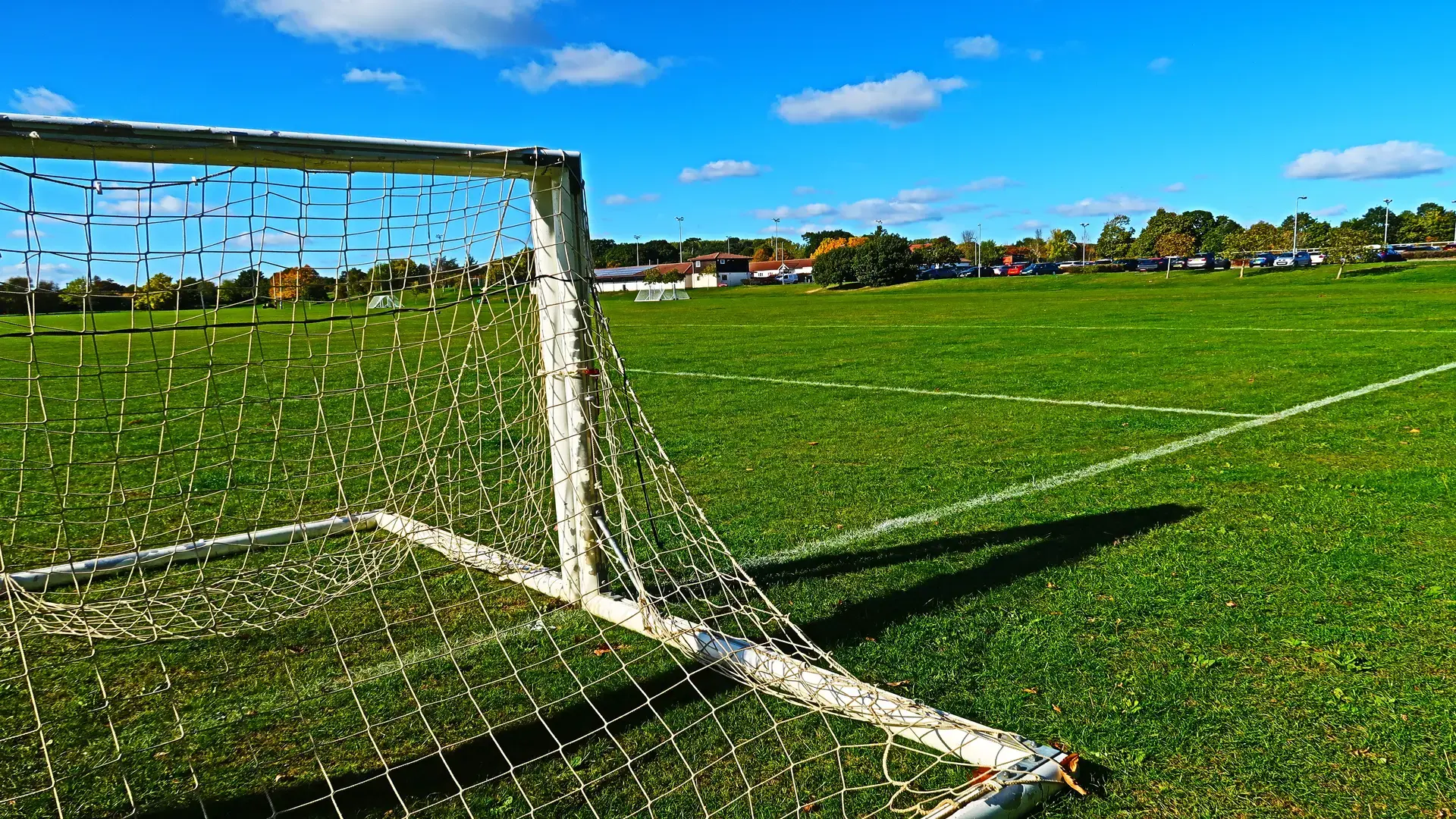 Henwick Worthy Sportsground - Mini Grass Football Pitch - 60*40 with 12*6 Goals